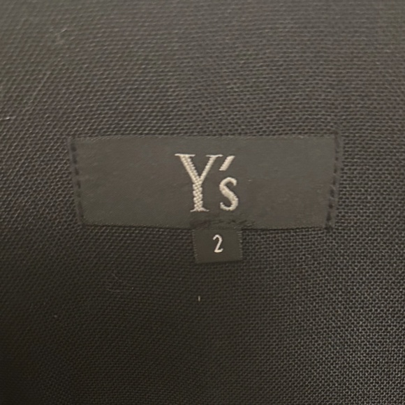 Y's Yohji Yamamoto  100% Wool Black A-Line Skirt Size 2 - Picture 6 of 7